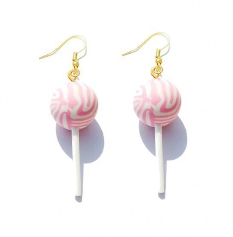 

Lovely Lollipop Dangle Earrings Personalized Cute Sweet Cartoon Style Resin Drop Earrings For Women Girls Fashion Jewelry Gifts