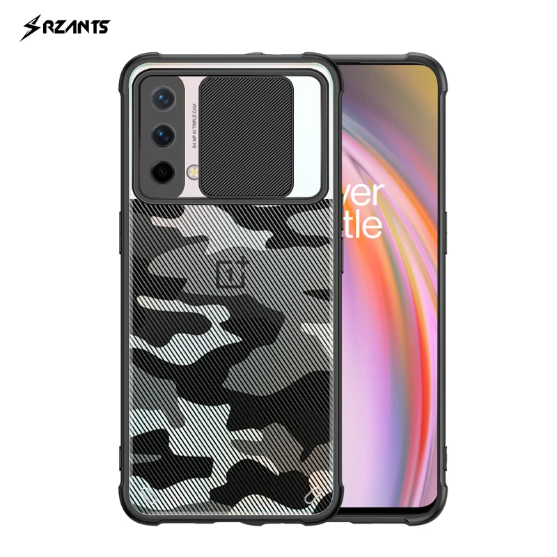 

For OnePlus Nord CE 5G Case Camouflage Lens Shockproof Crystal Clear Slide Camera Protection Cover For One Plus Nord CE Rzants