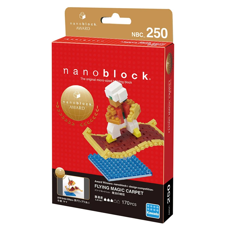 Новые Kawada Nanoblock Award выбор Летающий волшебный ковер NBC-250 170 шт. Мини Строительные