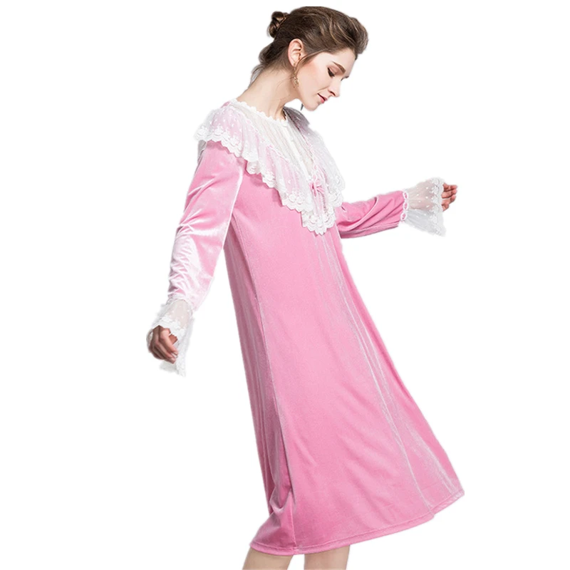 Ночная рубашка кружевная для дома 2020|nightgown female|nightgowns sleepshirtshome dress |
