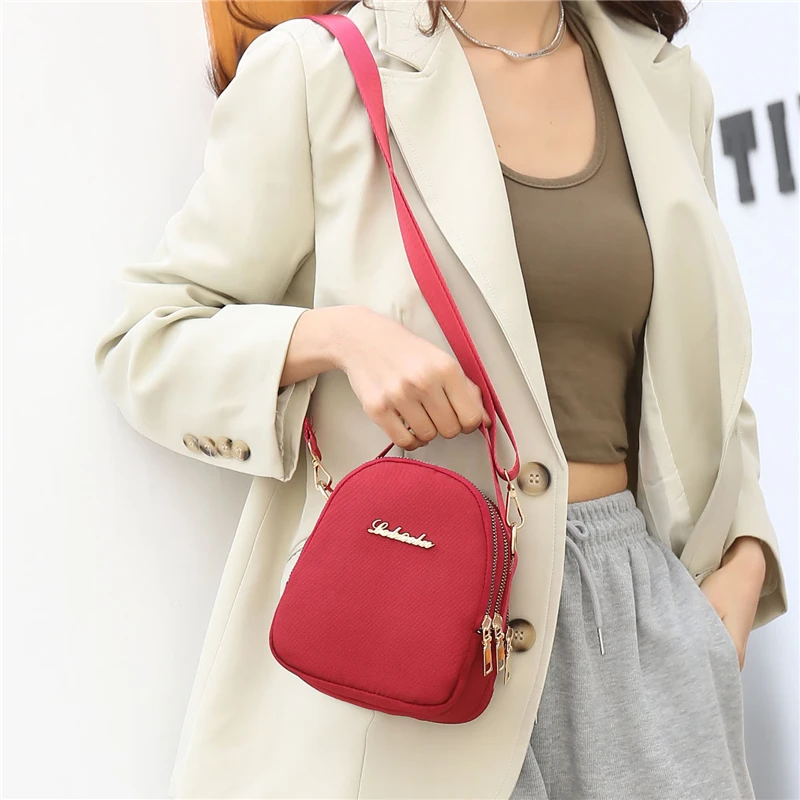 

AOTTLA Women Shoulder Bag Oxford Cloth 3 Layer Zipper Multi-function Women's Bag Brand Good Quality Casual Female Crossbody Bag