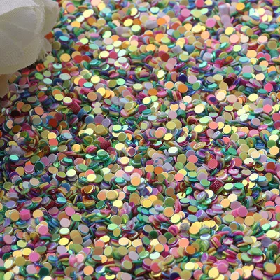 mix gold 1 мм, 2 мм, Блестящие Блестки, плоские круглые точки, блестки, искусство маникюра, декор для свадьбы, конфетти, аксессуары для рукоделия, 10 г - Цвет: mix gold