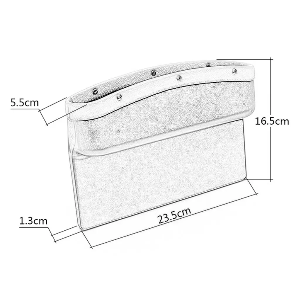 

Car Styling Car Seat Crevice Storage Box PU Leather Car Organizer Cup Holder Auto Gap Side Pocket for Stowing Tidying