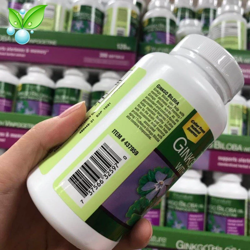 Американские оригинальные капсулы гинкго билоба с винпоцетином TRUNATURE 340 капсул |