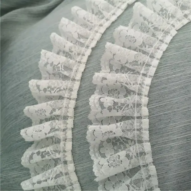 1 ярд 91 см плиссированное платье товары для рукоделия шитье гипюр черный белый 3D