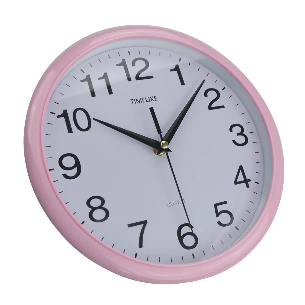 Классические винтажные круглые Настенные часы современные пластиковые