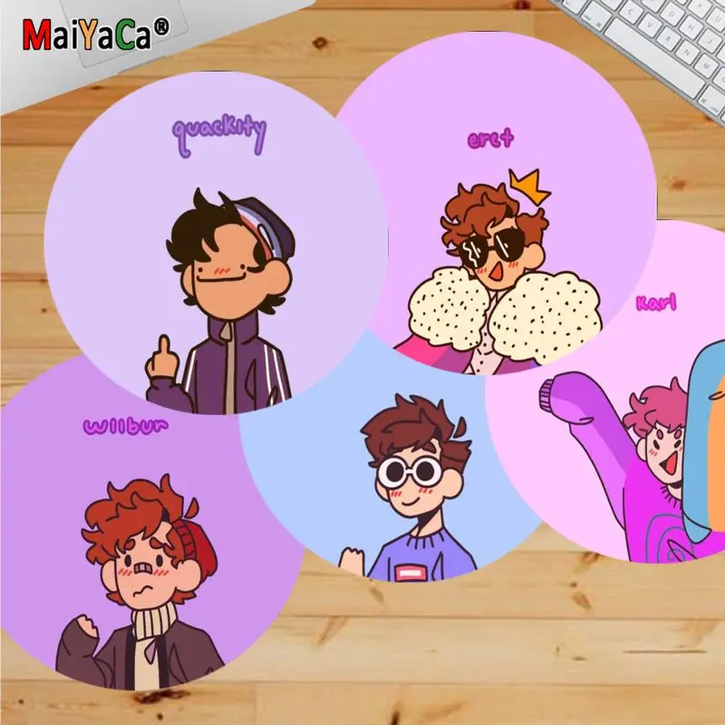 

Красивый круглый коврик для мыши в стиле аниме с простым дизайном, нескользящий коврик для ноутбука, ПК, коврик для мышки, игровой коврик для...