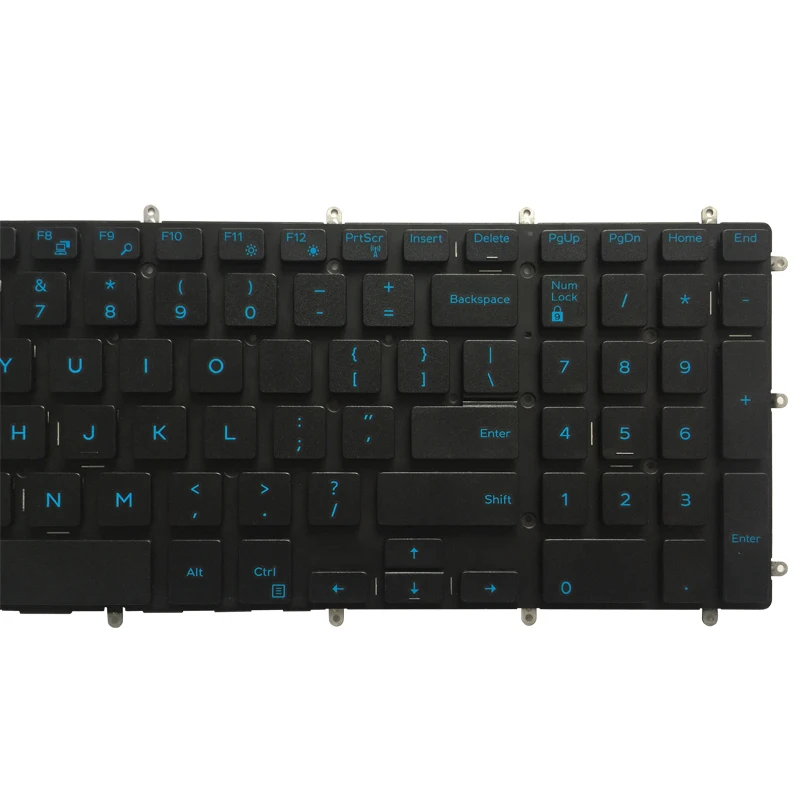 Новая клавиатура США для ноутбука Dell Inspiron G3 15 3579 3779 G5 5587 G7 7588 голубая Клавиатура