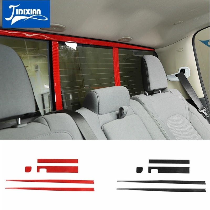 

Car Inner Rear Door Window Decoration Cover Trim Stickers for Dodge RAM 2018 2019 2020 2021 Interior Accessories