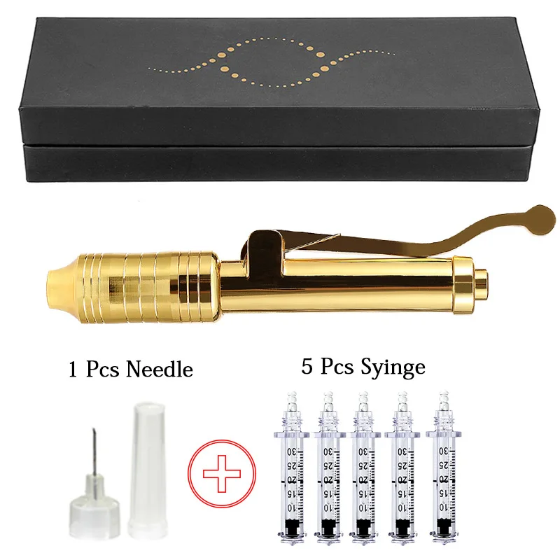 0.3 Gold pen kit2 Гиалуроновая ручка, 24k золото, пистолеты с гиалуроновой кислотой, без инъекций, гиалуроновая ручка для снятия морщин, для лифтинга, DuDu, для губ, распылитель, ручка - Цвет: 0.3 Gold pen kit2