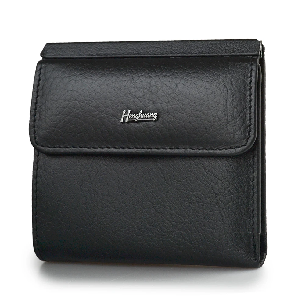 Маленький роскошный женский кошелек HH из натуральной воловьей кожи тонкие