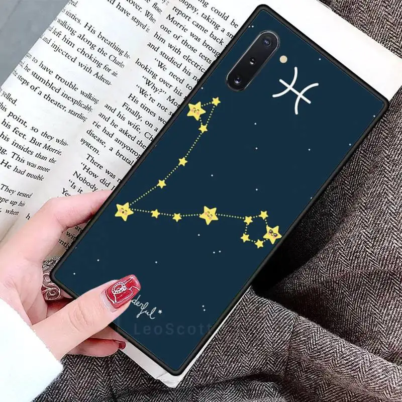 

constellations zodiac signs Phone Case For Samsung Galaxy S8 S9 S10 Plus S10E Note 3 4 5 6 7 8 9 10 Pro Lite cover