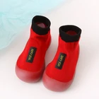 Хлопковые мягкие резиновые носки для девочек, красная обувь для малышей, ходунки, унисекс, детские ботинки, нескользящая обувь для малышей, домашняя одежда, носки