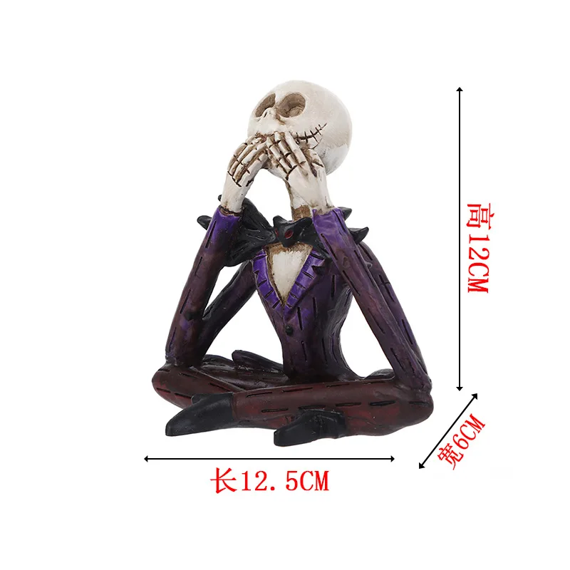 

Resin Skull Halloween Gift Personality Ornaments Resin Skull Ornaments