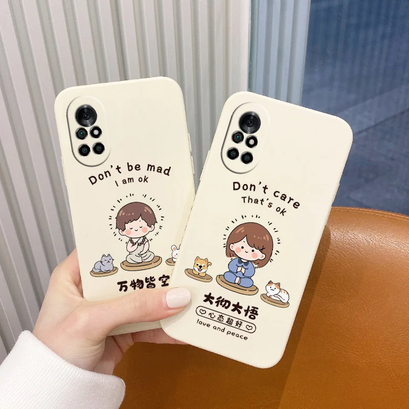 

Rectangle Cute Pattern Phone Case For Huawei Nova8 8Pro 8SE Nova 7 7Pro 7SE 6 6se 5 5Pro 5Z 5I 5Ipro 4 4E Silicone Cover