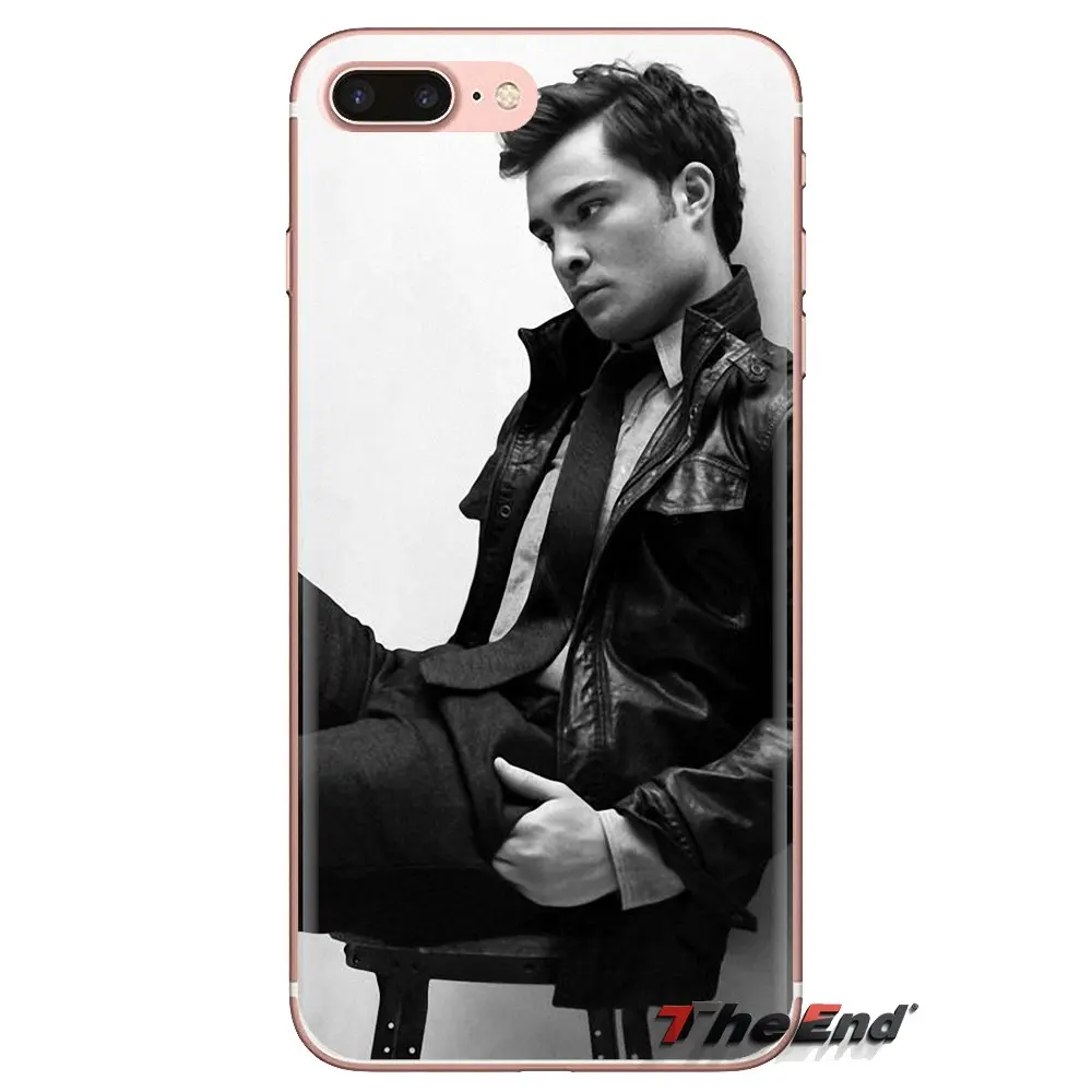 Сплетница Ed Westwick Чак бас для iPhone XS Max XR X 4 4s 5 5S 5C SE 6 6S 7 8 Plus samsung Galaxy J1 J3 J5 J7 A3 A5 корпус |