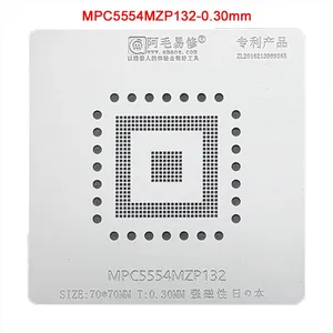 MPC5554MZP132 BGA Stencil Reballing Chip Pin Solder Tin Plant Net Square Hole Heating Template Reworking