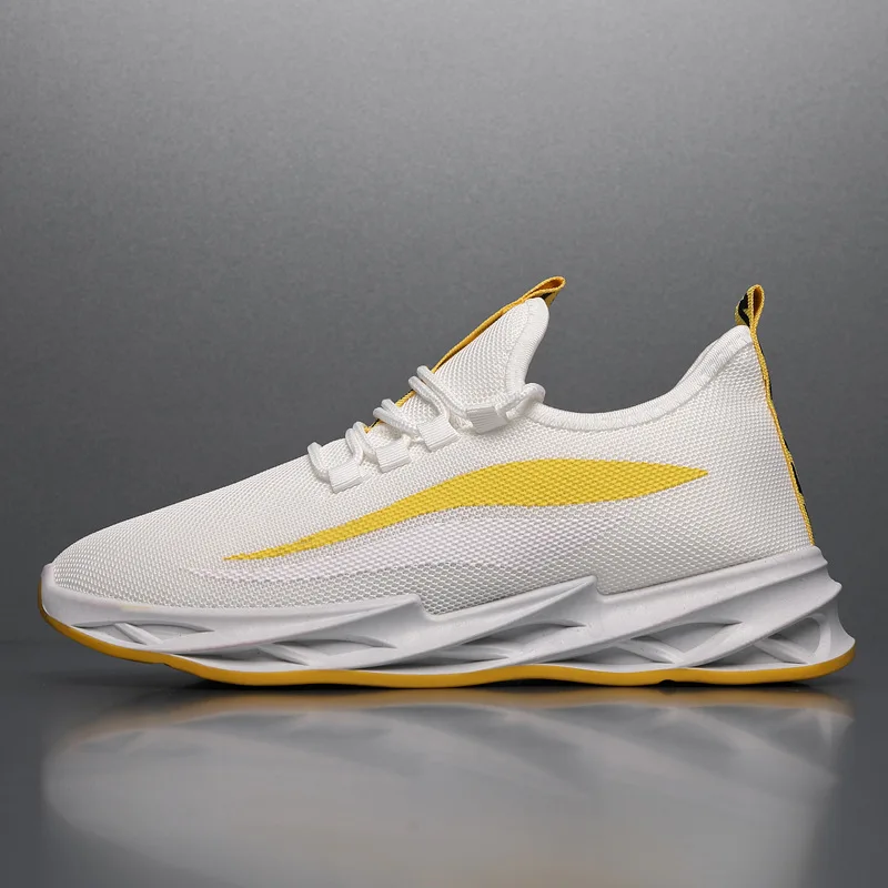 

New Stripe 2020 Summer Fashion Men Rubber Sneakers Running Shoes Sports Breathable Lace-up Zapatos De Hombre Chunky Sneakers