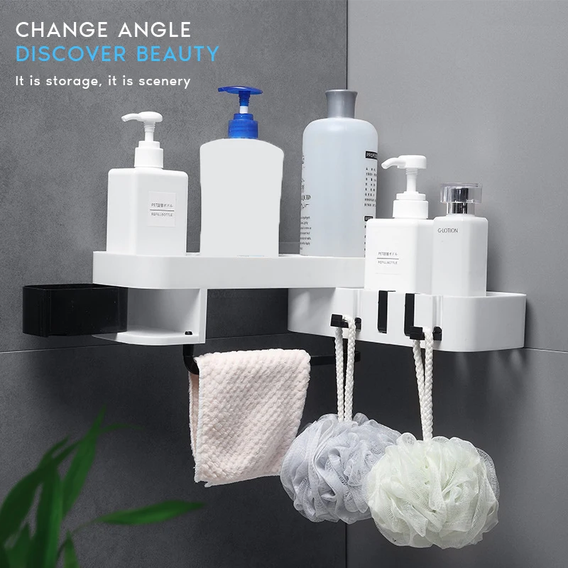 Настенный органайзер для ванной комнаты с 4 крючками|Наборы аксессуаров ванной| |