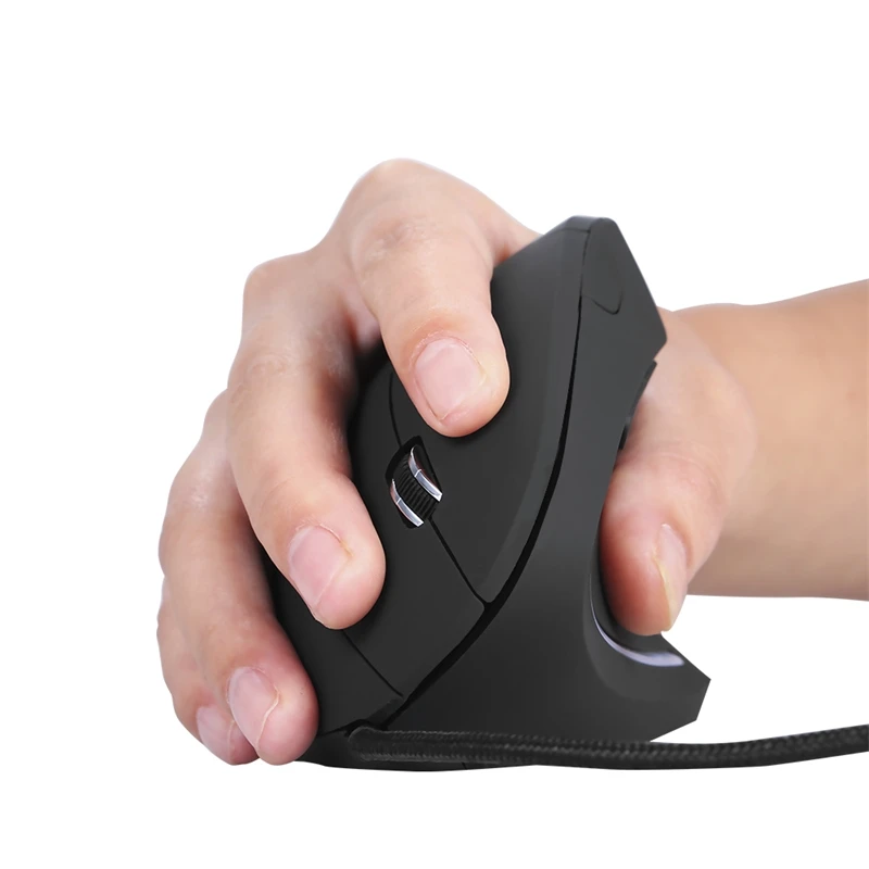 

Vertical Mouse USB Ergonomic Optical Mouse High Precision Adjustable Buttons Wired Gaming Mouse for Computer