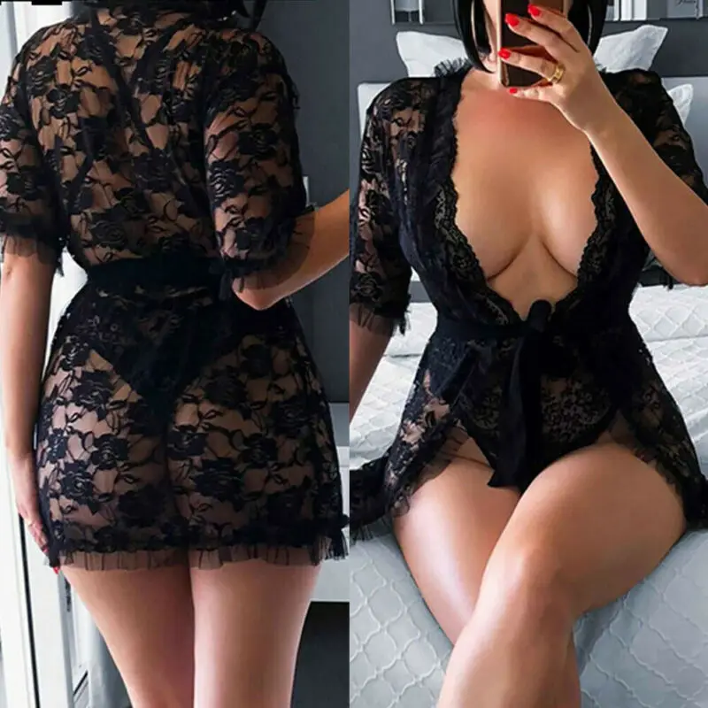 Женское кружевное нижнее белье стринги прозрачная ночная рубашка | Женская