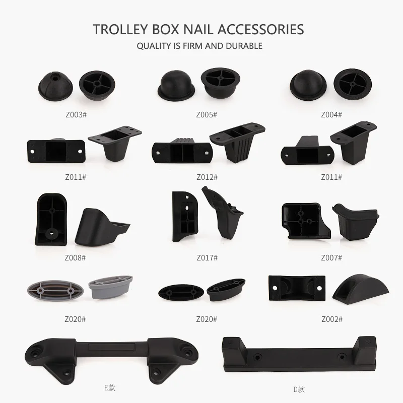 Accessories Plastic Front Luggage Accessories Foot Pad Replacement For Luggage Bag Luggage Accessories Plastic Feet