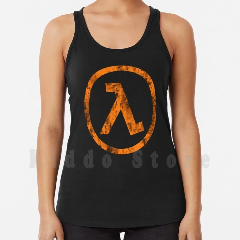 

Half Life Vintage tank tops vest sleeveless Symbol Half Life Logo Aperture Black Mesa Toxic Nuclear Grunge Biohazard