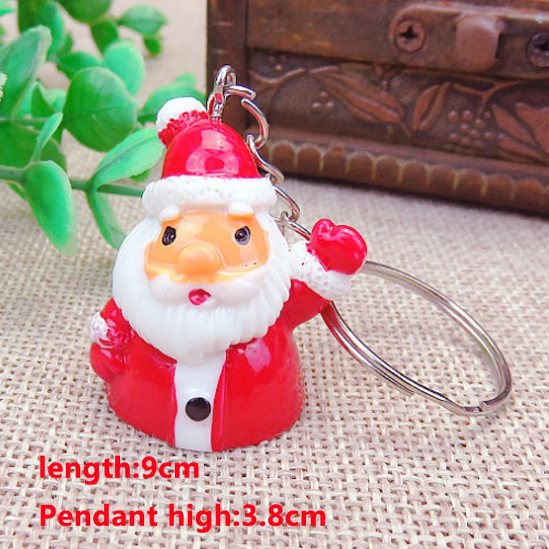 Merry Christmas Decoration Santa Claus Elk Snowman Keychain New Year 2021 Children Gift | Дом и сад