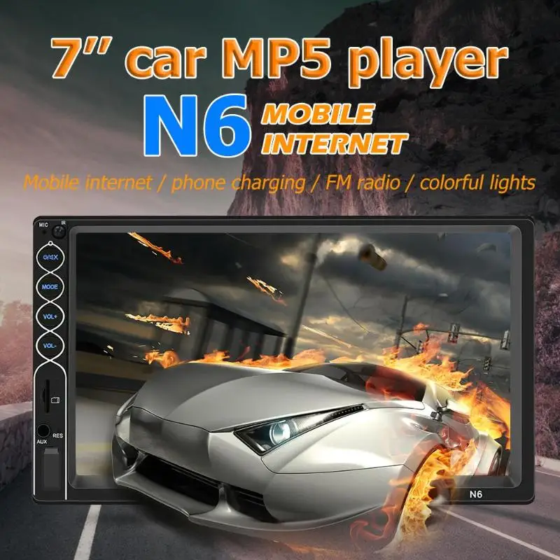 SWM N6 двойной 2 DIN стерео MP5 плеер 7 дюймов сенсорный экран bluetooth USB AUX радио приемник в