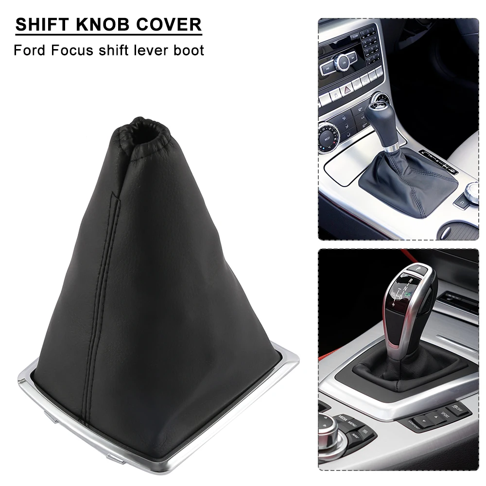 Чехол для рычага переключения передач Ошейники Gaiter Boot PU кожаный чехол Ford Focus 2 MK2