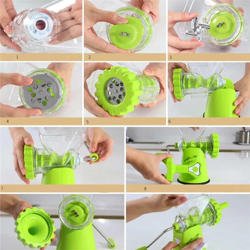 

Multifunction Manual Meat Grinder Stainless Steel Blade Home Cooking Machine Mincer Sausage Machine Food Grinder Sausage Maker