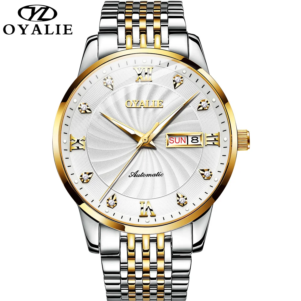 

OYALIE 9797 Brand Watches Metal Digital Automatic Waterproof Military Sport Man Clock WatchFashion Trend Men's Watch