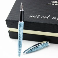 high quality luxury jinhao 156 fountain pen metal 0 5mm medium nib ink pens business school office supplies canetas