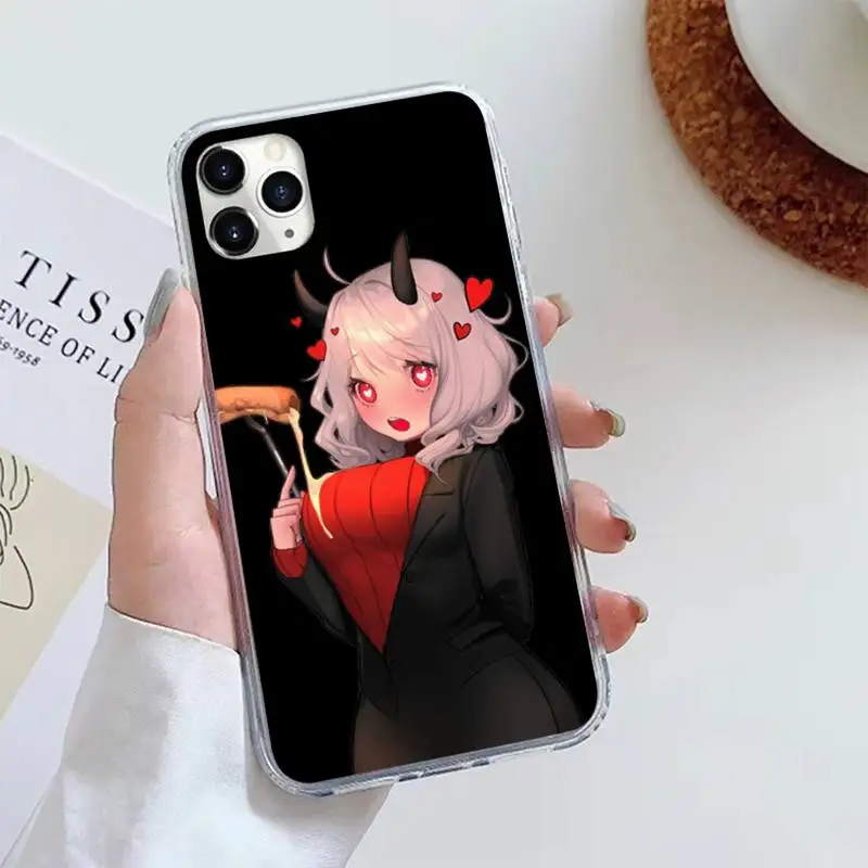 

game helltaker Cute cartoon girl Phone Case For iphone 12 5 5s 5c se 6 6s 7 8 plus x xs xr 11 pro max