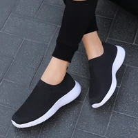 2021 women sneakers shoes flats spring sock sneakers women summer slip on flats shoes women plus size walking loafers