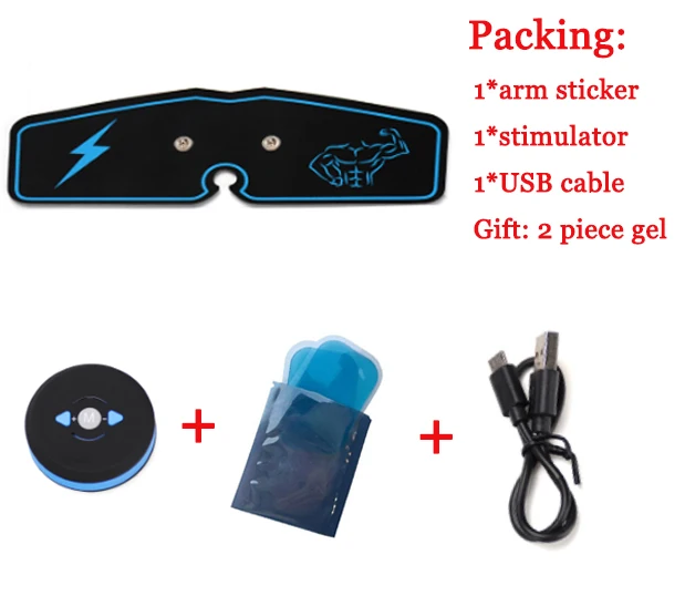 arm sticker ABS беспроводной стимулятор мышц живота, тренажер, умный фитнес-тренинг, Электрические наклейки для похудения, пояс для похудения - Цвет: arm sticker