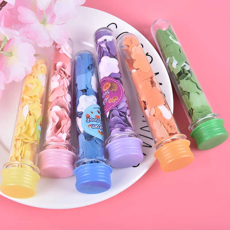 1 шт. трубка портативное лепестковое мыло случайные цвета Цветочная форма