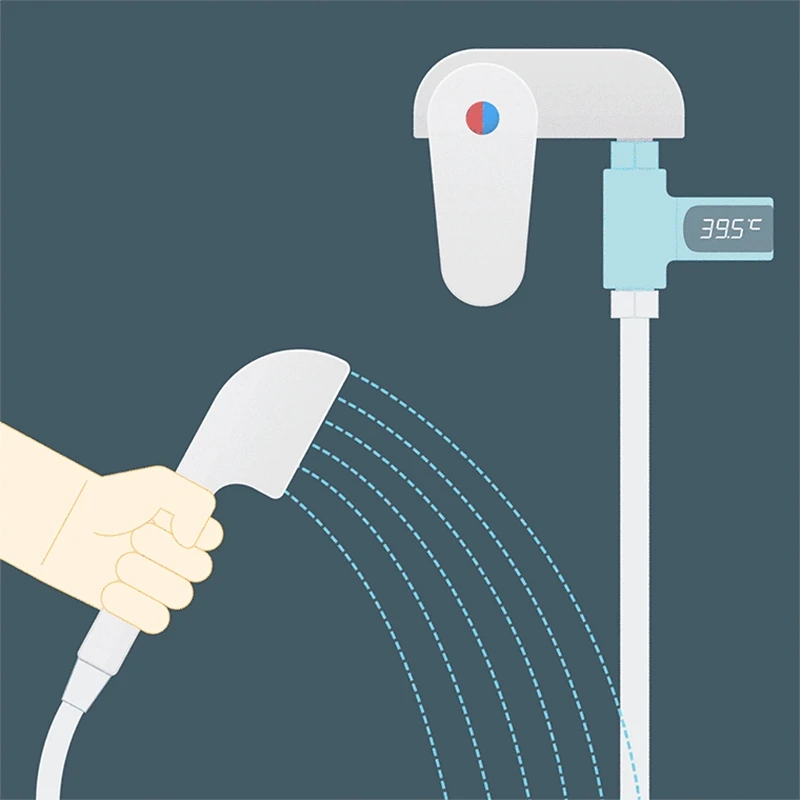 

Indoor Bath Water Termometro,LED Water Temperature Meter Precise Visual Water Temperature Sensor Baby Bath Products