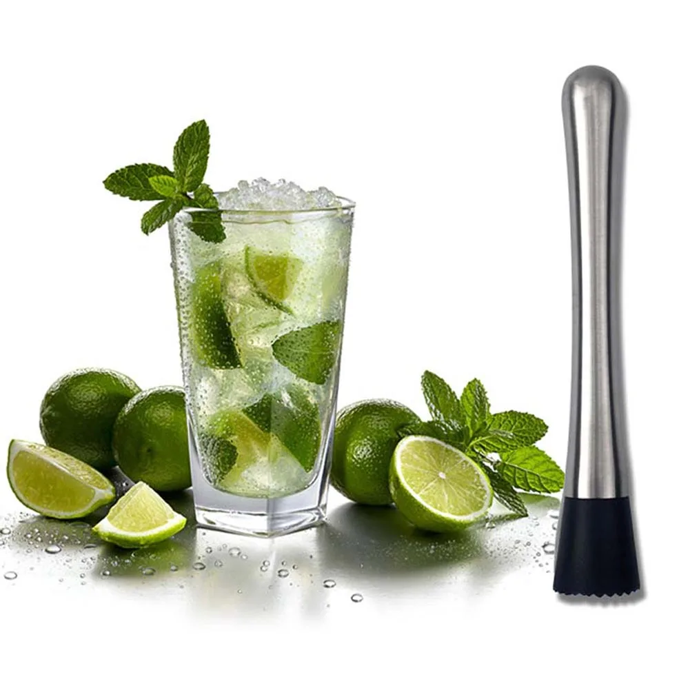 Muddler из нержавеющей стали бар миксер барная посуда Mojito коктейль DIY напиток пестик для фруктов измельченный лед инструмент бармена JS21