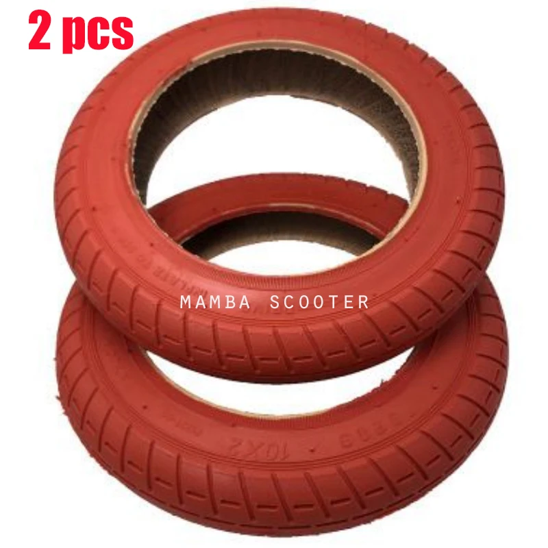 2 outer tire red Новая версия 10 дюймов обновленная шина для Xiao mi M365 mi скутер шины надувание колеса Трубы Внешние шины для Xiao mi Электрический скутер - Цвет: 2 outer tire red