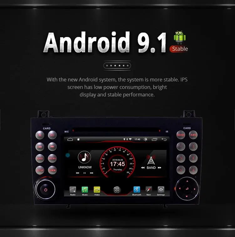 LJDA 2 Din Android 10,0 dvd-плеер автомобиля для Mercedes Benz W171 2008-2011 SLK КЛАСС R171 SLK200 SLK230 SLK280 Мультимедиа gps радио