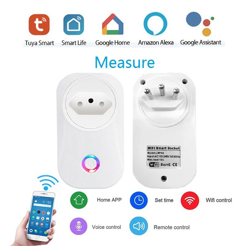 

Smart Wifi Smart Socket Multi-function Socket Mobile Phone Control Switch Power Calculation Wifi Switch Smart Home