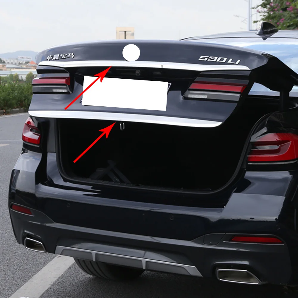 

For BMW 5 Series 2018-2021 Tailgate Trim Strip Appearance Modification Accessories Strip Rear Tailgate Decorative Sticker Decor