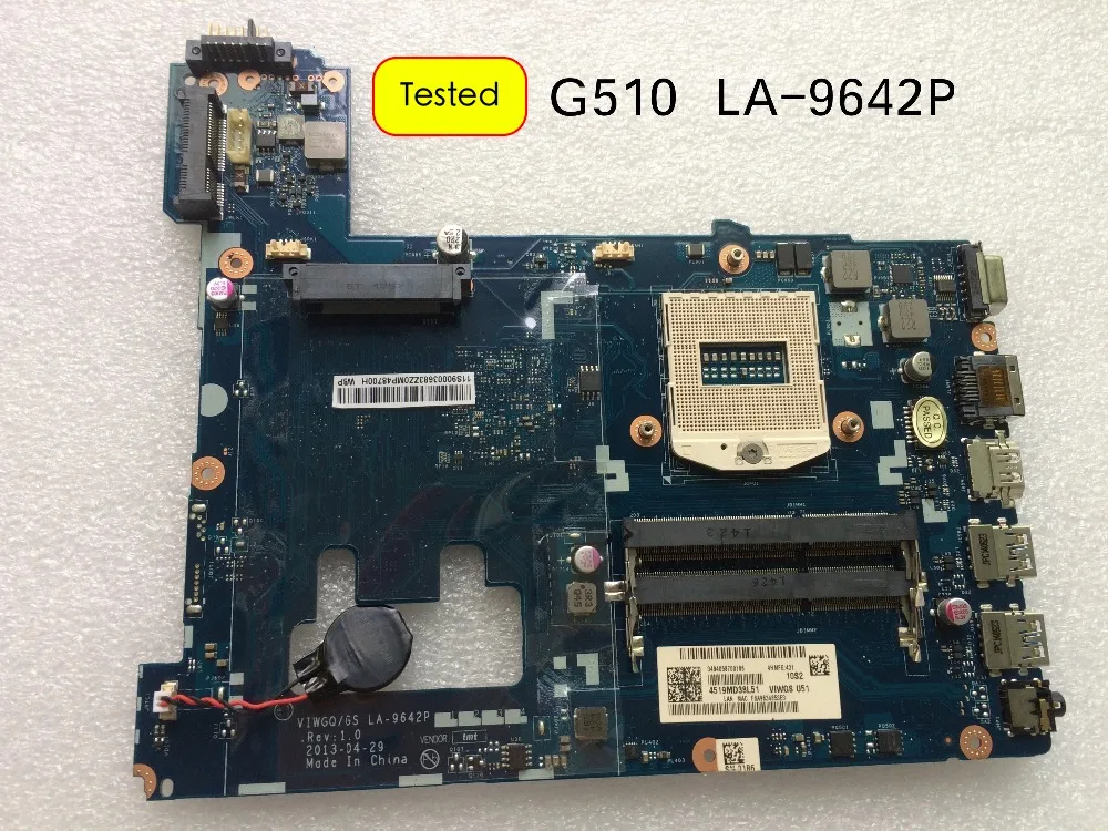 LA 9642P G510 материнская плата 90003683 HM86 для ноутбука Lenovo VIWGQ /GS протестированная