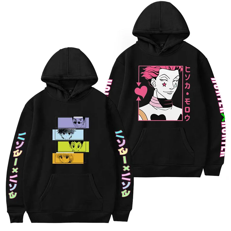 

Japanese Anime Hoodies Women Pullovers Hoodies Sweatshirts Killua Zoldyck Hisoka 90s Hoody Tops Women's Hoodie