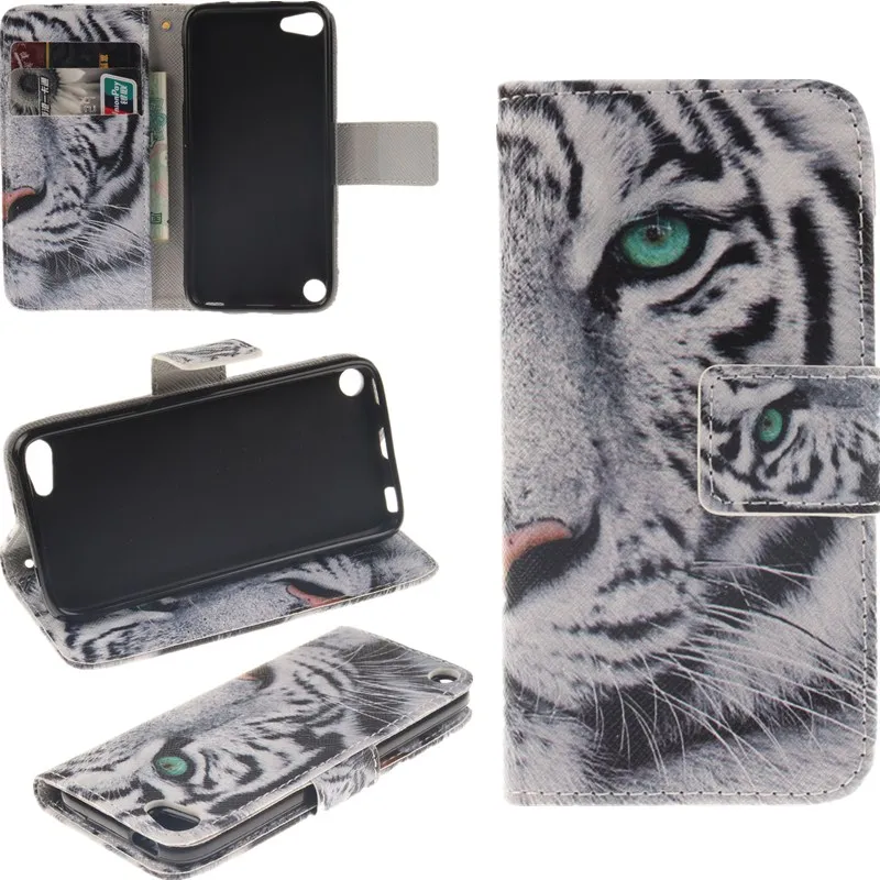Чехол для Apple iPod Touch 5 чехол с изображением тигра совы женщины PU кожаный