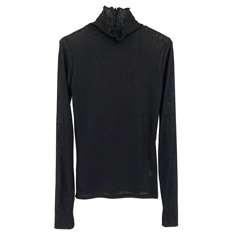 

New Spring Top Sexy T Shirt Women Elasticity T-Shirt Korean Style Tee Woman Clothes Slim Tshirt Female Skinny Long Sleeve Tops