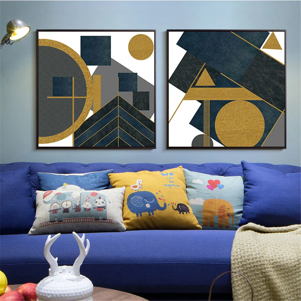 

Custom Canvas Posters Fashion Abstract Gold Foil Pporch Silk Fabric Modern Prints Party Poster House Decor Room#211217-34-1