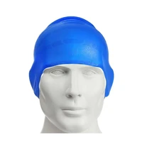 adults waterproof swimming caps men women swim pool cap long hair ear protect large size silicone diving hat natacion badmuts