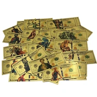 no 32 48 new super star playing cards hero serie gold foil banknotes usa 100 prop notes for mens collection gifts for kids